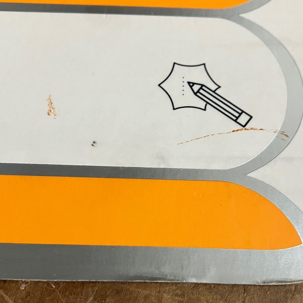 Veuve Clicquot magnet - oversize Pencil - Silver White & and Orange - Picture 2 of 13